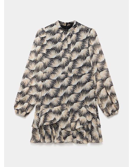 Mint Velvet White Geo Print Mini Dress