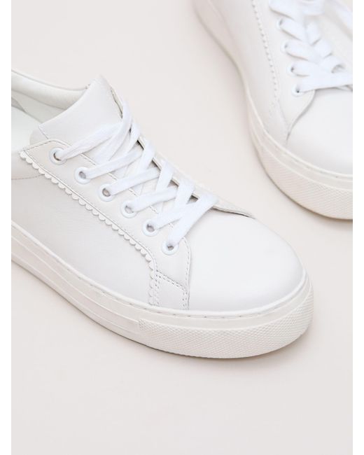 Phase Eight Natural Phase Eight Leather Trainers