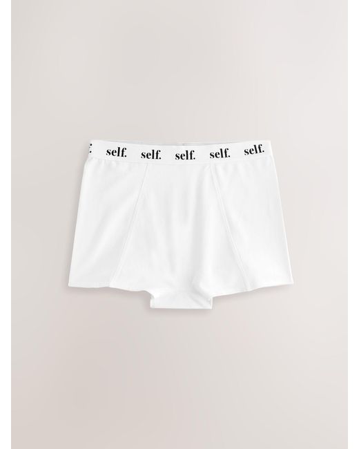 Self Natural Short Logo Knickers