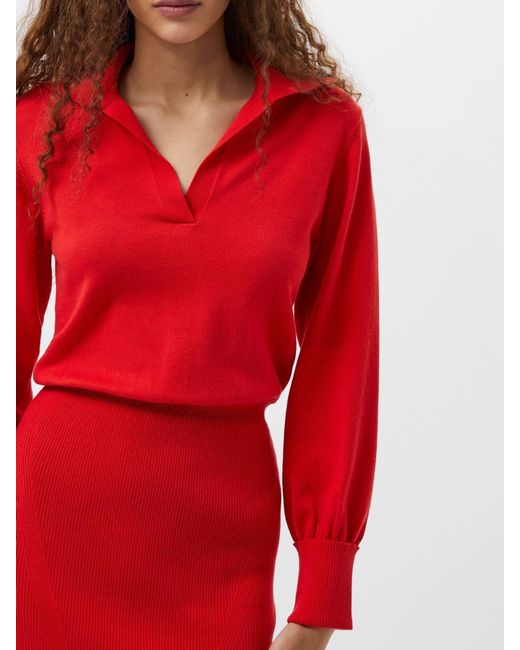 French Connection Mozza Collared Midi Dress