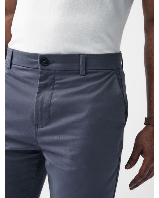 Next Blue Slim Fit Stretch Chinos Shorts for men