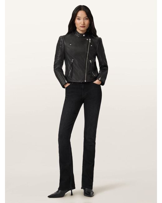 AllSaints Black Allsaints Raul Biker Jacket