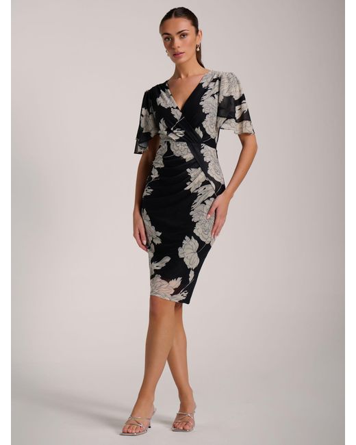 ruched mesh bodycon dress Black Sheer Lace Off-Shoulder Ruched Bodycon Dress S / Black
