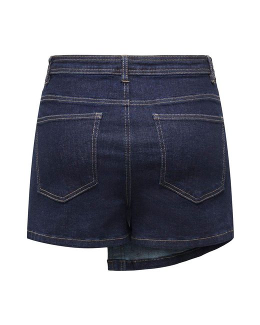 ONLY Blue Mini Denim Wrap Skort