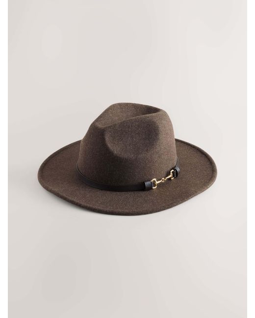 Next Brown Snaffle Fedora Snaffle Hat