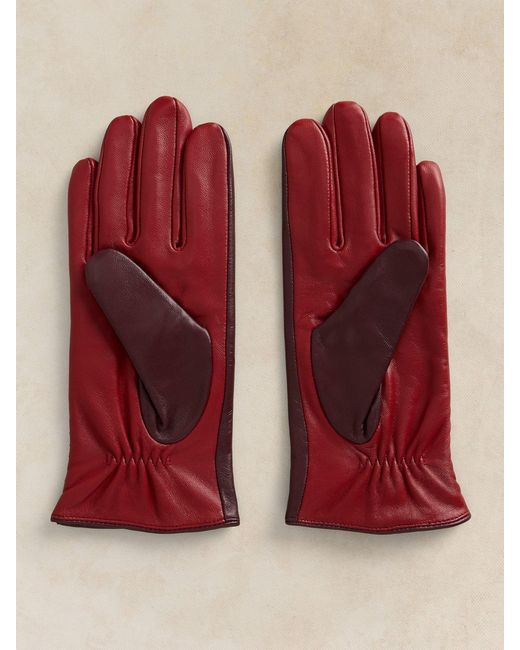 White Stuff Purple Sasha Leather Glove