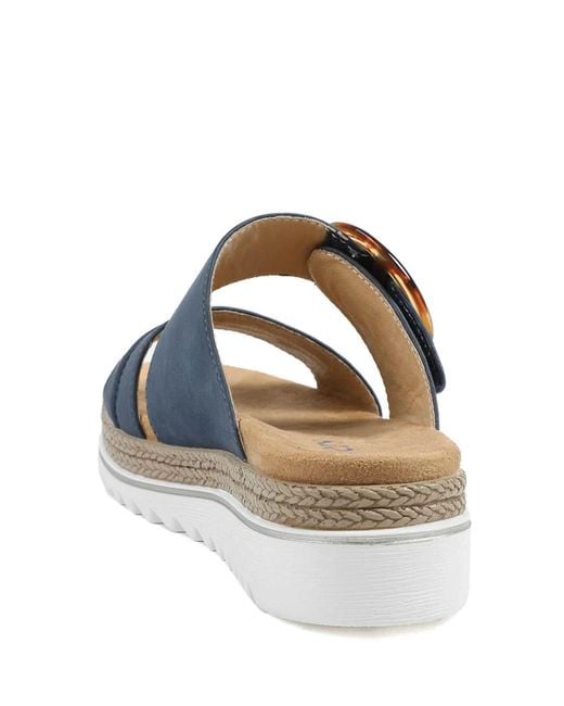 Pavers Blue Adjustable Fitting Sandals
