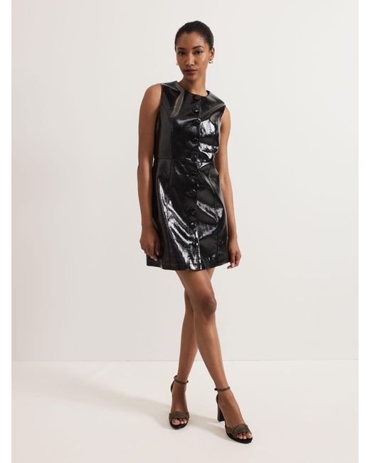 Phase Eight Black Theodora Pinafore Dress