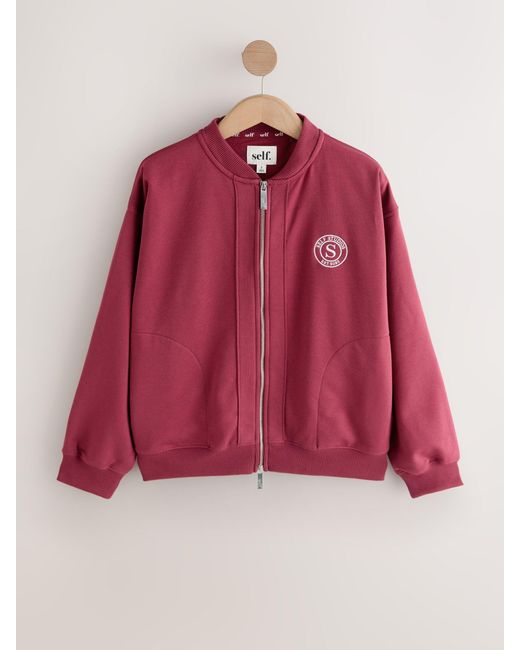 Self Red Bomber Jacket