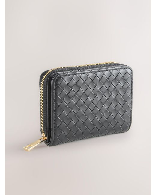 Next Gray Weave Midi Purse