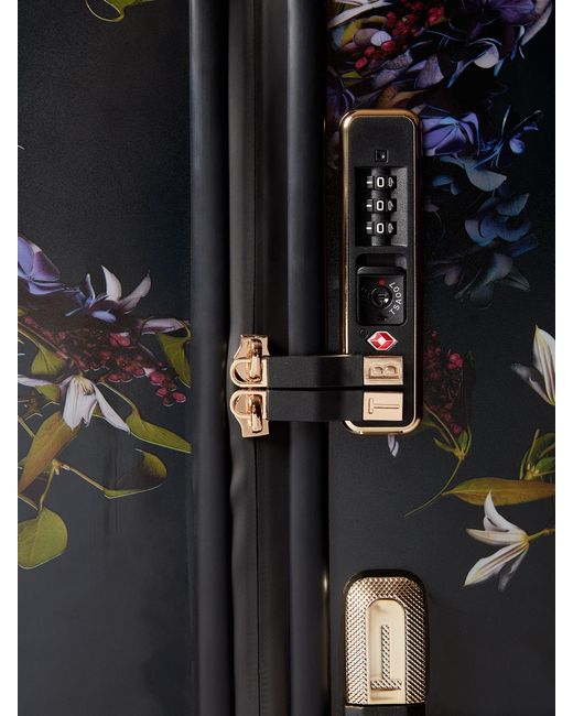 Ted Baker Black Midnight Bloom Cabin Case