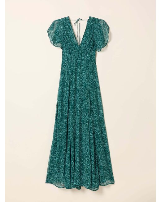 FatFace Green Fatface V & A Fatface Maisie Petite Maxi Dresses