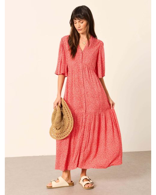 FatFace Pink Fatface Paige Petite Midi Dress