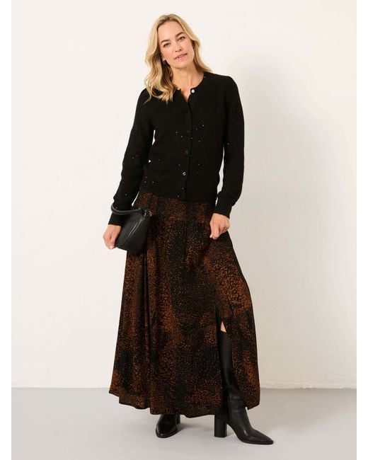 FatFace Black Fatface Harper Midi Skirt