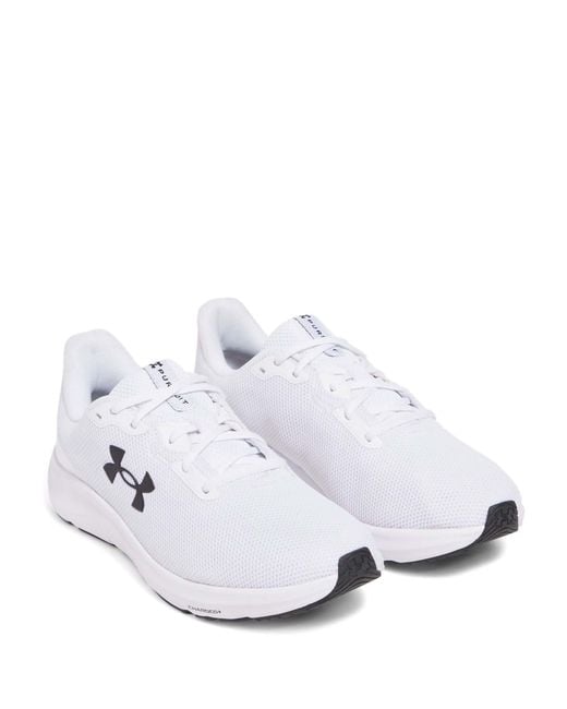 Under Armour White Charged Pursuit 4 Trainers for men
