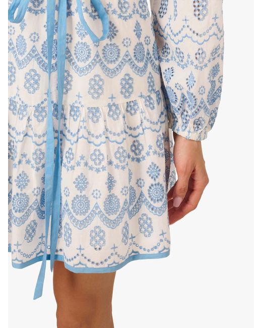 Adrianna Papell White Adrianna By Flounce Hem Short Dress