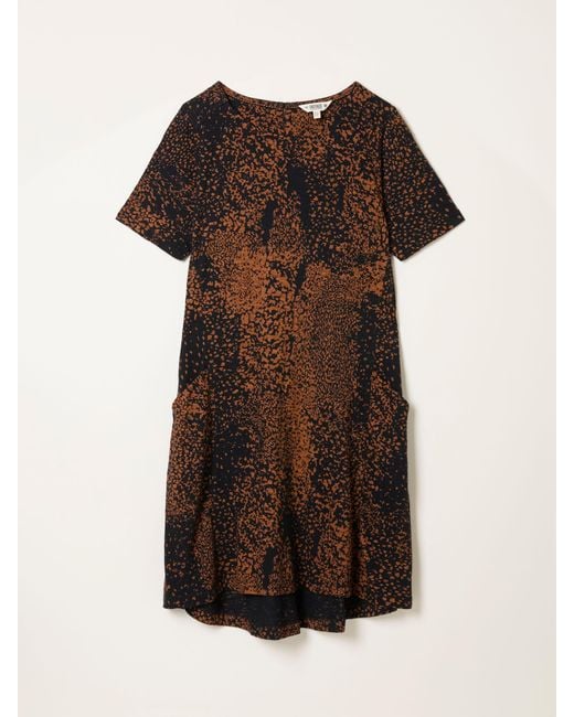 FatFace Brown Fatface Simone Jersey Midi Dress