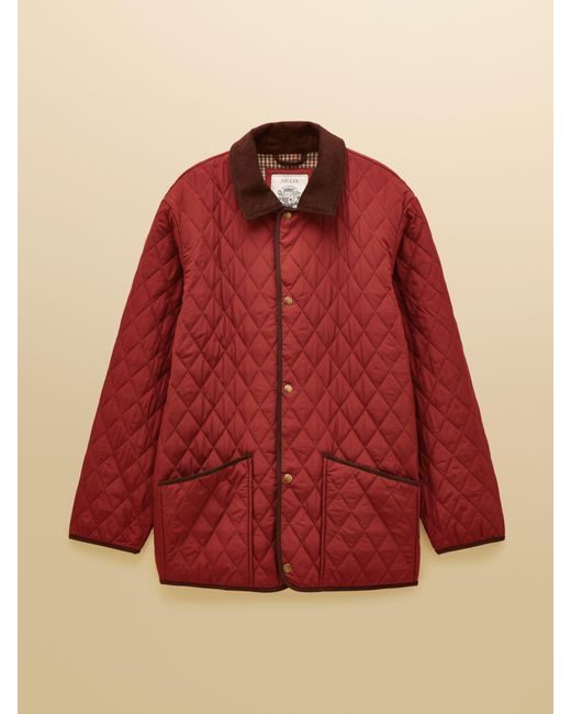 Joules Red Brick Quilted Jacket for men