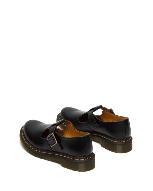 Dr. Martens Black Polley Smooth Leather Shoes