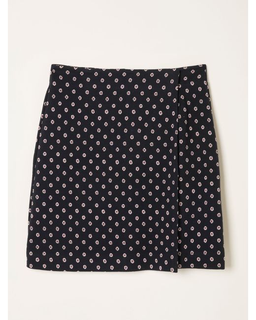 FatFace Black Fatface Jackie Metallic Skirt