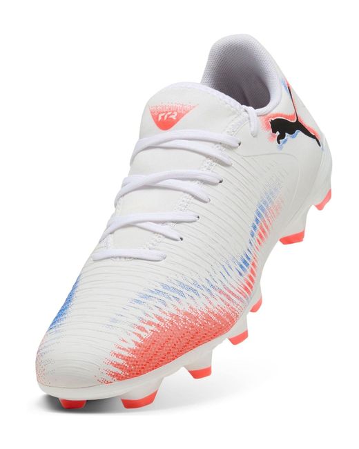 PUMA White Future 8 Play Firm Ground Football Boots for men