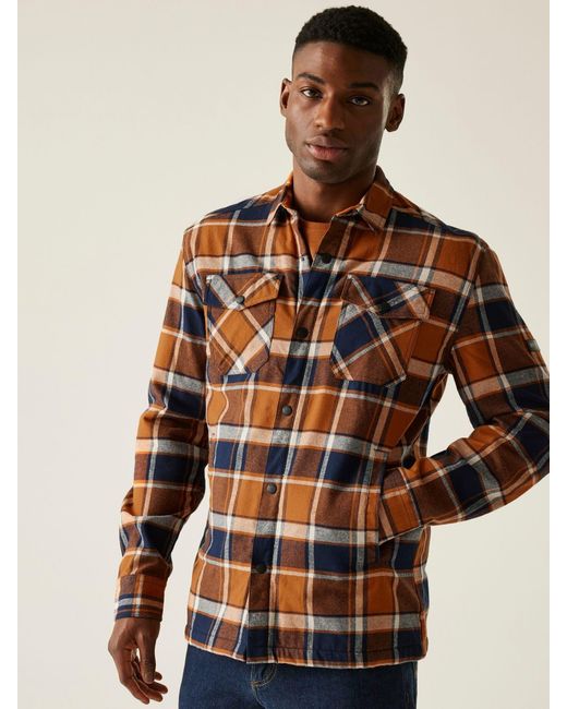 Regatta Orange Spennith Shacket for men