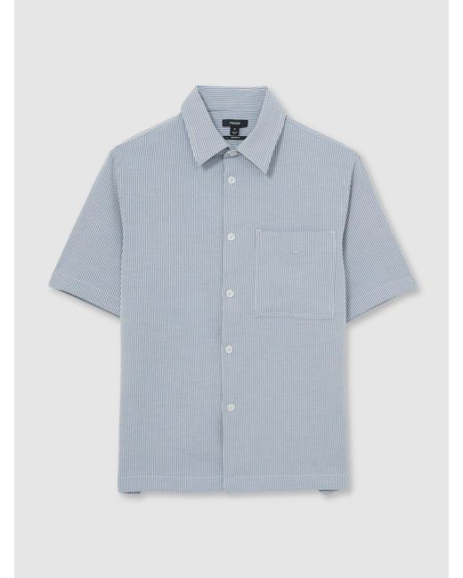 Reiss Sensei Seersucker Stripe Shirtextra-Groß in Multicolor für Herren