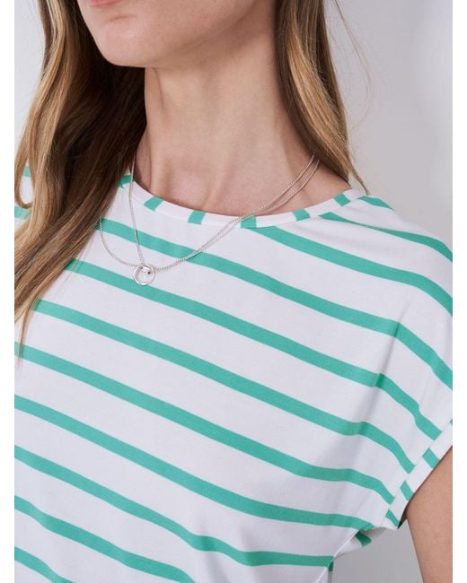 Crew Blue Striped Ruby Top