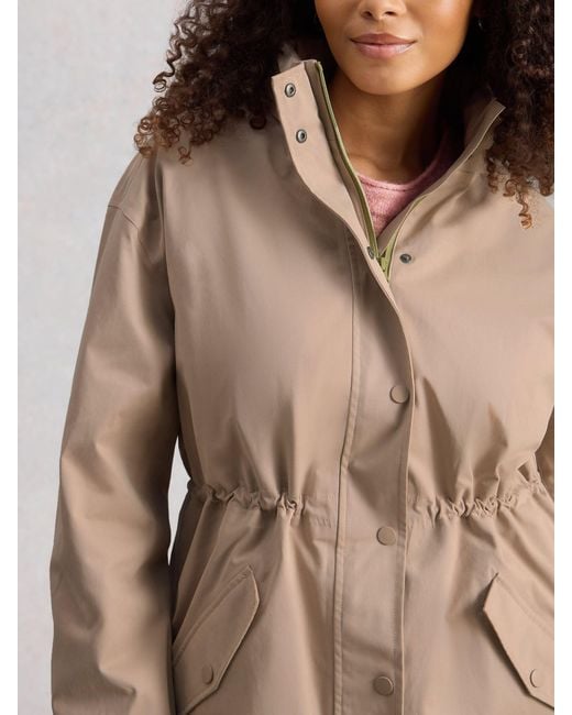 White Stuff Natural Beth Waterproof Coat