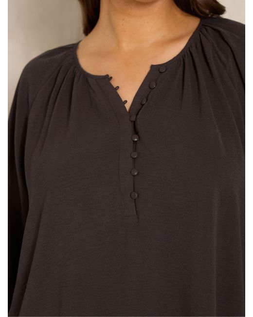 Evans Black Airflow Boho Top