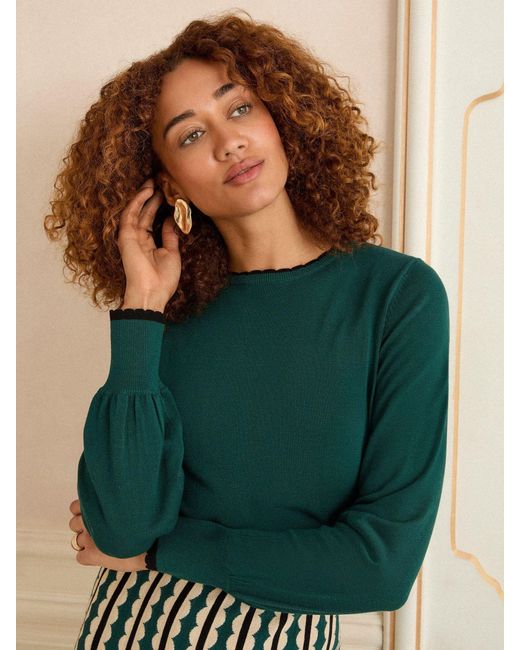 Love & Roses Petite Scallop Knitted Midi Dress in Green | Lyst Love & Roses Petite Scallop Knitted Midi Dress in Green | Lyst