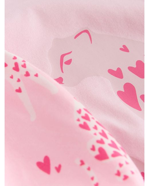 Next Pink Leopard Short Pyjamas Set