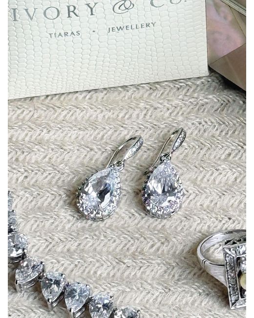 Ivory & Co. Metallic Eton Earrings