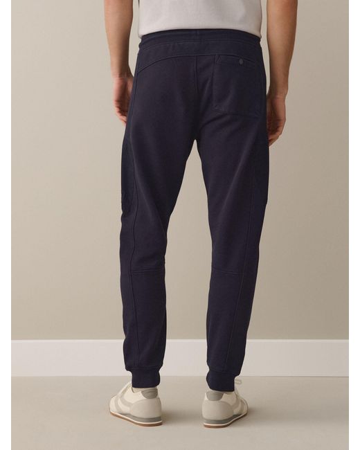 Next Blue Slim Fit Utility Loopback Slim Joggers for men