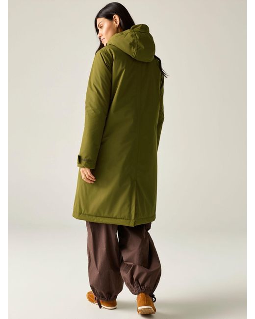 Regatta Green Orla Long Length Waterproof Jacket