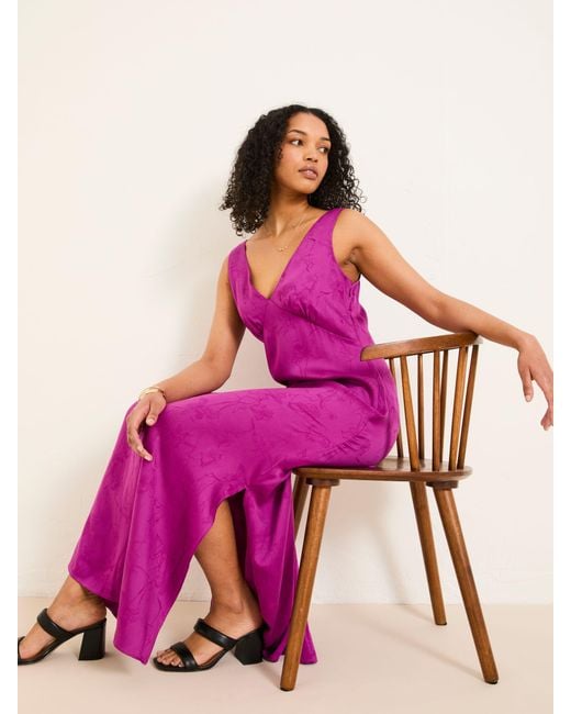 FatFace Purple Fatface Josephine Slip Dress