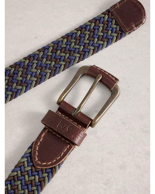 White Stuff Natural Woven Elasticated Belt for men