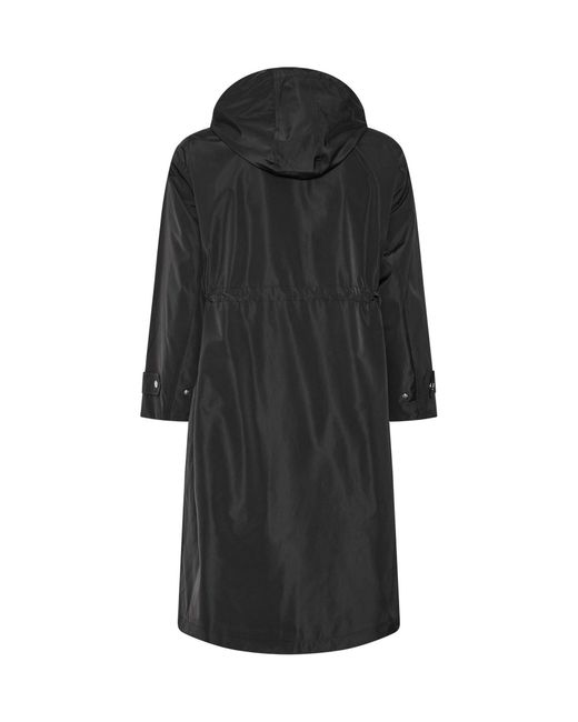 Evans Black Longline Raincoat