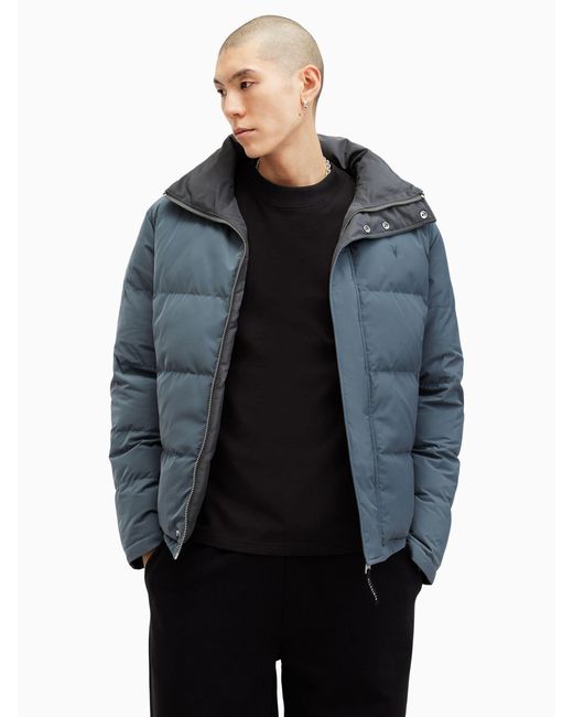 AllSaints Blue Novern Jacket for men