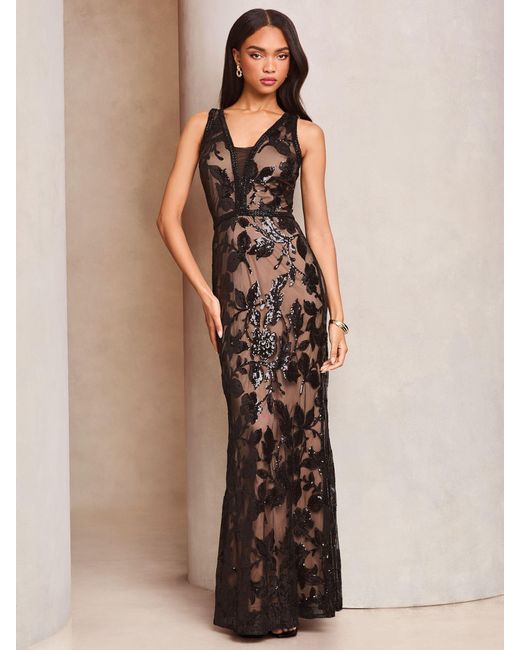 boho blue maxi dress Erika Peña VERO BOHEMIAN WOMENS MAXI DRESS MOROCCAN BLUE / S/M