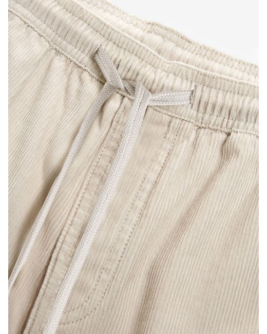Next Natural Corduroy Elasticated Waist Shorts for men