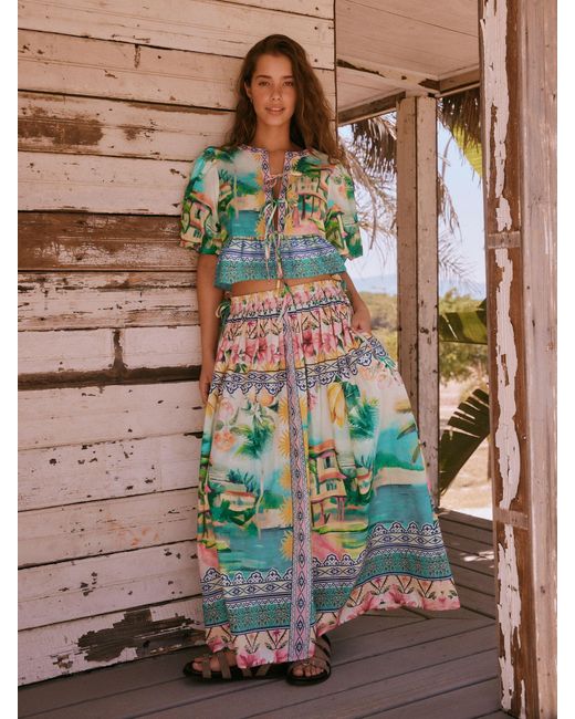 Next Blue Full Skirt