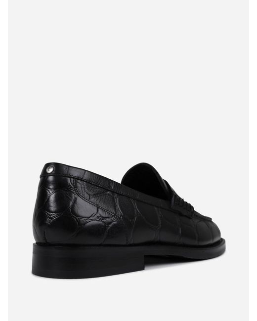 Bronx Black Transit Leather Loafers