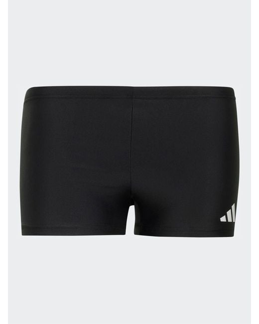 Adidas Black Solid Swim Boxers for men