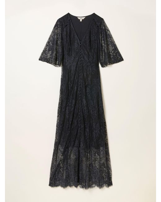 FatFace Black Fatface Alanna Lace Midi Dress