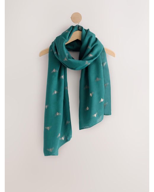 Next Blue Bee Foil Lightweight Scarf
