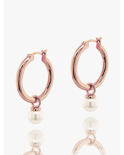 Ivory & Co. Natural Newark Statement Hoop Pearl Earrings