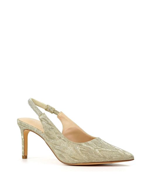 Lunar White Slingback-Schuhe