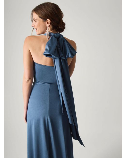 women brown party dress A Line Simple Evening Dresses Long Prom Dresses With Slit evening party or any group:Replenishment Tamanhos:XL Satin High Neck One