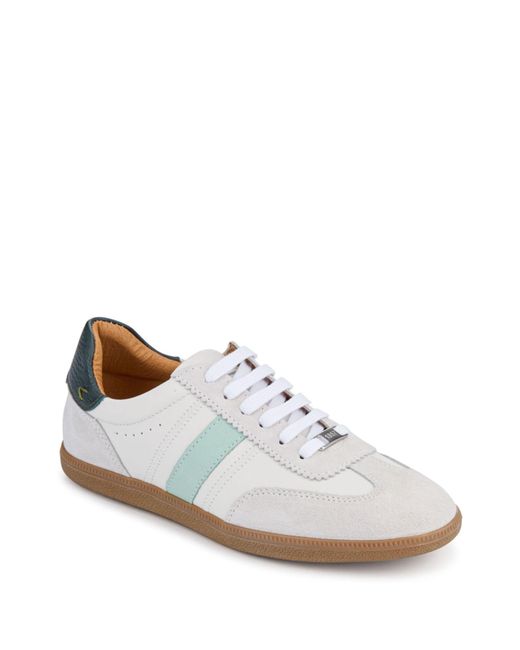 Jones Bootmaker White Artea Leather Trainers
